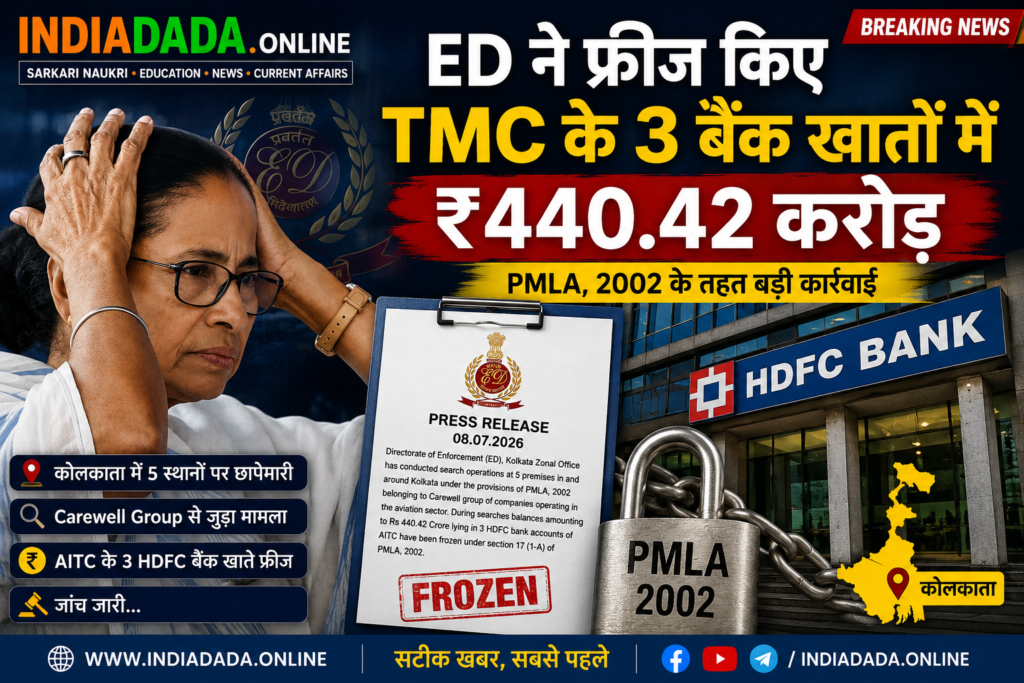 ED Freezes ₹440.42 Crore